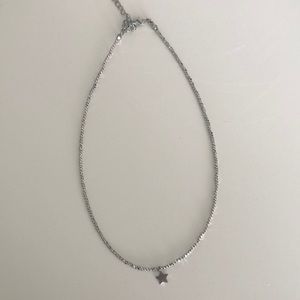 3/$20 Adjustable Silver Star Beaded Choker